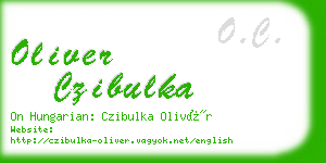 oliver czibulka business card